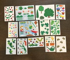 Vintage Mrs. Grossman’s Sticker Lot-Gardening 13 sheets