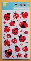 Themed/ Everyday Sticker Single Sheet / Ladybugs/ 26 pieces