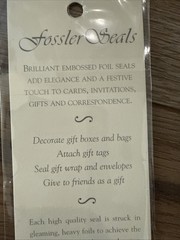 Gold Fossler Foil Seals Marian Heath Monogram H Letter Cards Envelopes 2 Packs