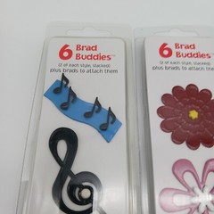 BRAD BUDDIES Music Floral & Birthday Scrapbooking Card Making Embellishments