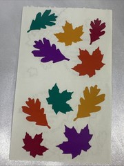 Fall Small Leaves Mrs. Grossman’s Scrapbooking Stickers Half Sheet
