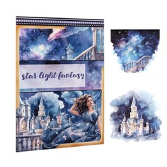 Galaxy Stickers for Journaling – 20 Sheets Star Space Fantasy Washi Paper Decals