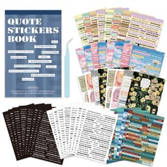 2346PCS Quote Stickers,48 Sheets Scrapbook Supplies Kit Word Stickers for Jou…