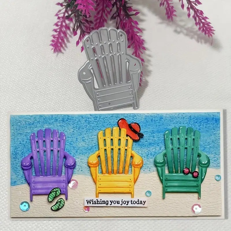 Wood look beach chair metal cutting dies cut cutter die