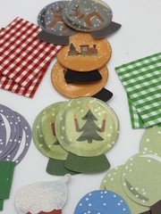 LOT OF 75+ Christmas 3D Embellishment Stickers For Scrapbooking Or Gifting Loose