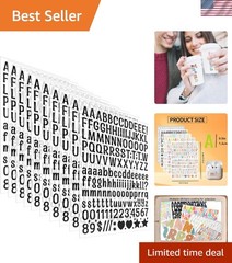 Waterproof Vinyl Mini Letter Stickers – 1560 Count for Crafting and Organizing