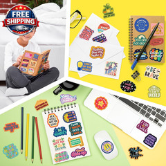 300PCS Motivational Stickers, Waterproof Inspirational Vinyl Stickers, Positive