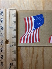 American Flag Sticker Sheet Scrapbook Craft Stickers