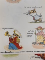 Lot Vtg Wallace Tripp Pawprints Current Mouse Mice Hippo Rabbit Stickers Sheets