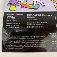 Mini Miniature Sticker Book Library 200+ Stickers Magical Cuteness Animals NEW