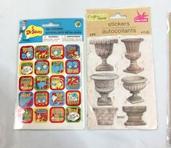 Large lot of scrapbook craft stickers 25 packs Family, summer, baby. Pop-up 3D +