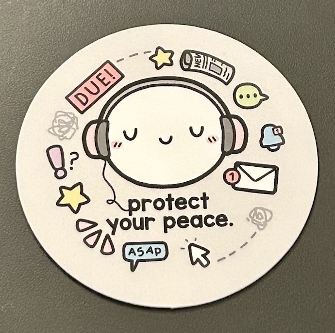 NEW TheCoffeeMonsterzCo. “Protect Your Peace” Magnet TCMC