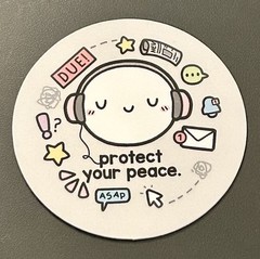 NEW TheCoffeeMonsterzCo. “Protect Your Peace” Magnet TCMC