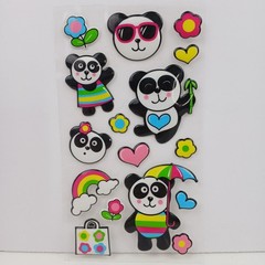 Sticko EK Success Puffy Panda Stickers 1 Sheet Dimensional