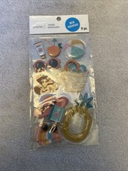 Lot Of 8 Travel Stickers And Embellishments Various Brands