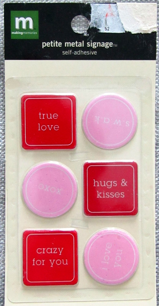 Making Memories Petite Metal Signage/Words — Theme PS LOVE Love 2