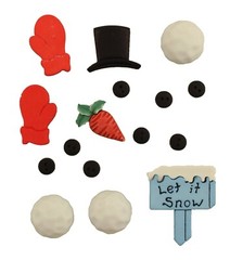Buttons Galore 50+ Assorted SNOWMEN Theme Buttons for Sewing & Crafts