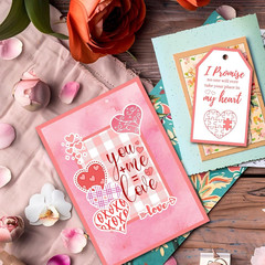 4 Sheets Valentines Day Sentiment Clear Stamps Love Hearts Silicone Transparent