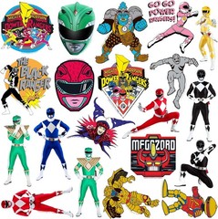 MIGHTY MORPHIN POWER RANGERS VARIETY DIE CUT VINYL 50 CT STICKER PACK