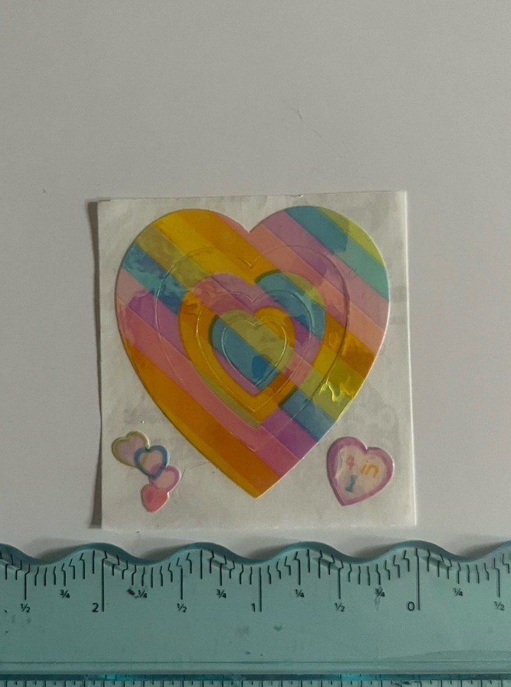 Sandylion Pearl Finish Multiple Rainbow Heart Rare
