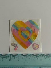 Sandylion Pearl Finish Multiple Rainbow Heart Rare