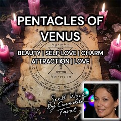 Beauty Spell Pentacles Of Venus With Physical Sigil Sticker