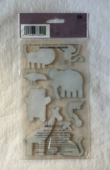 NEW Sticko Dimensional Stickers – Zoo Animals – 10 Pieces – Monkey Giraffe Lion