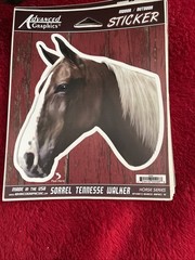 Vintage Advanced Graphics Lot Of 9 Horse Stickers