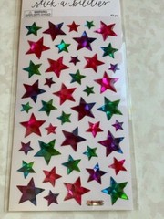 STICKABILITIES THE PAPER STUDIO EPOXY MULTI-COLOR/SIZES STARS 43 PCS