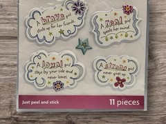 American Girl Crafts Girl Quotes Pillow Stickers Scrapbooking Crafts NEW