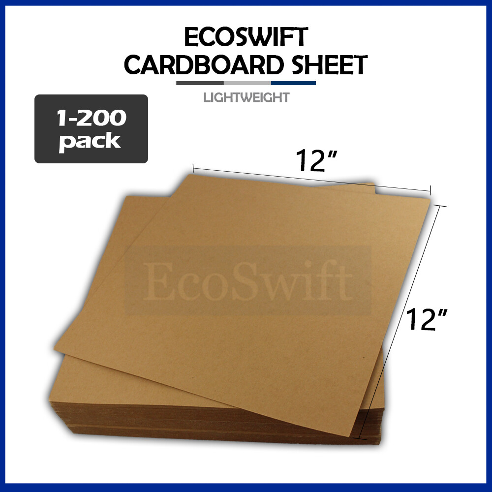 1-200 «EcoSwift» Chipboard Cardboard Craft Scrapbook Photo Pads Sheets 12″ x 12″