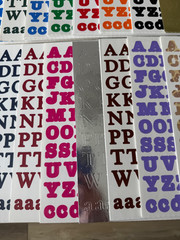 Creative Memories ABC/123 12×12″ Sticker Sheets ~ Misc Colors ~ 3/4″ You Choose