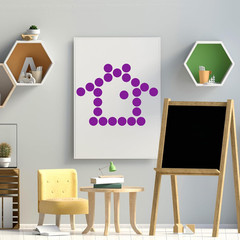 1400 PCS Purple Circle Dot Stickers 3/4″ round Color Coding Label Stickers