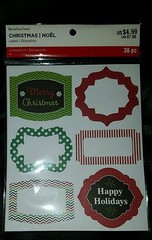 Recollections Christmas Embellsih It Labels 36 Pcs #750