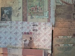 100 Pc Scrapbooking JJ Craft Ephemera Papers Vintage Art Collage Revisited