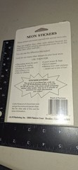 Vintage Stickers Neon Butterflies Hearys Stars A jm Bj Marketing 1 Sht 1 Pkg