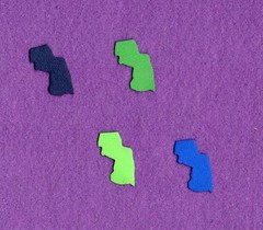 NEW JERSEY qk USA state die cuts scrapbook cards