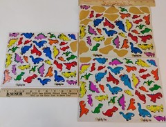 Vtg Highlights Magazine Dinosaur Stickers 3 Sheets * Missing Some See Photos