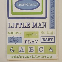 NEW Lot 7 Pkgs BABY BOY Stickers Rub-Ons Transparency Making Memories Daisy Ds-Z