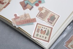Stationery stickers PET Stickers Pack /watercolor wax seal stamp set paint brush