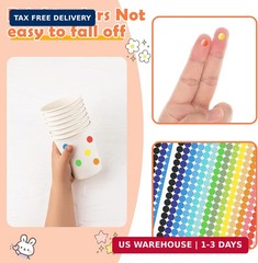 6720 PCS Small Dot Stickers Round Color Coding Labels Circle Dot Stickers Label