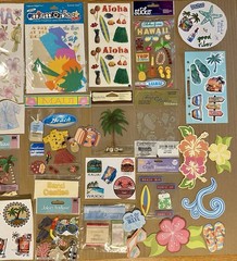 Hawaii Scrapbook Cardmaking Lot! Stickers, Etc. Jolee’s Boutique, Creative Imag.