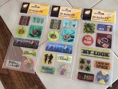 Mixed Lot American Traditional Designs/K & Co 3D Sticker FX Celebration Stickers