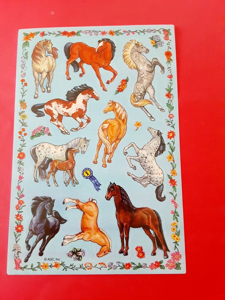 AGC horses sticker sheet