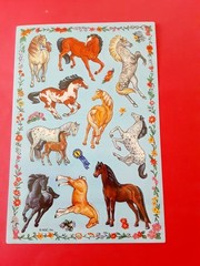 AGC horses sticker sheet