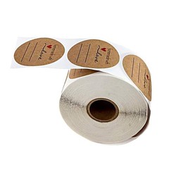 1\\\\\\\’\\\\\\\’ Inch Round Kraft Stickers Gift Label