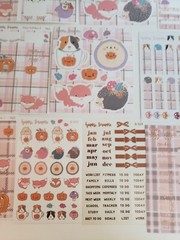 Happie Scrappie Planner Kit Notebook Journal Pin Stickers Vellum Paper Winter