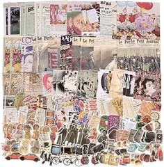 Draupnir 200Pcs Vintage Junk Journal Supplies,Scrapbook Supplies Scrapbooking