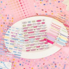 ZHIJIANHZ 32-Sheet Mini Cute Sticker Book for Journaling and Vitality