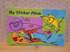 Vintage Sandylion Winnie The Pooh Tigger Sticker Album Sheet Notebook Folder Lot